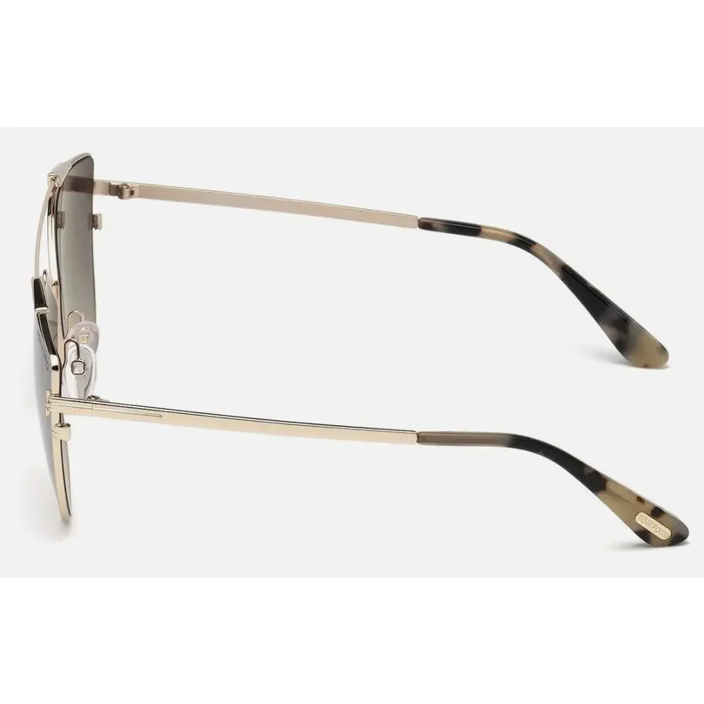 💎✨NEW✨💎NWT Tom Ford Jacquelyn Grey Mirror Cat Eye Sunglasses